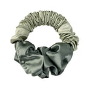 Women Silk Scrunchy Multicolor Hair Band Ties Hair Styling Tools (Green) Newly