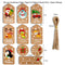 Xmas Decoration Santa Claus Gift Wrapping Kraft Tag Christmas Labels Hang Tags