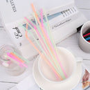 Home Disposable Beverage Shop Plastic Curved Bend Drinking Straws Extra Long