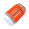 Bug Zapper Solar Powered UV LED Mosquito Insects Bugs Killer (Orange)