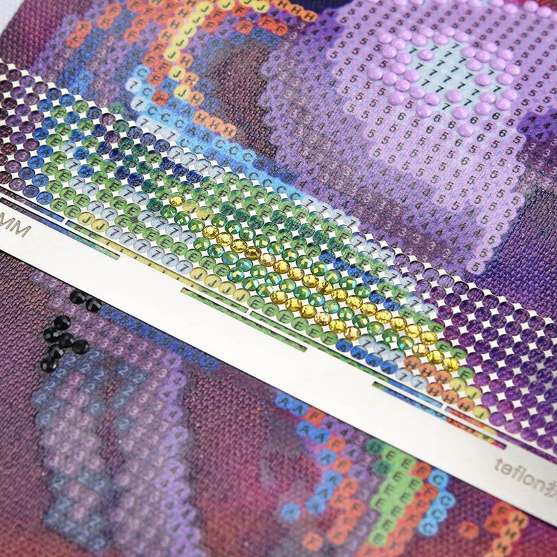 Diamond Embroidery DIY Dotting Rhinestone Point Anti-Stick Drilling Ruler Tools