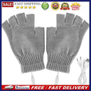 Women Men Electric Heating Gloves USB Thermal Gloves for Sports Skiing (Grey)
