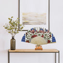 Independence Day Flowers Flag Oil Paint Folding Fan By Numbers DIY Craft De
