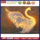 DIY Rhinestone Drawing Swans Full Round Drill Diamond Painting Set Home Dec