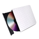 USB 3.0 External DVD Burner CD/DVD ROM CD RW Player Optical Drive (White)