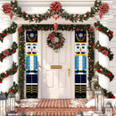 Christmas Nutcracker Soldier Banner Merry Christmas Decorations for Outdoor