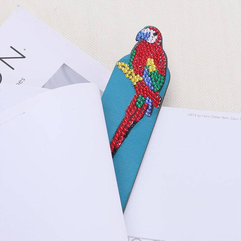 DIY Diamond Painting Leather Bookmark Mosaic Special-shaped Drill Book Marks
