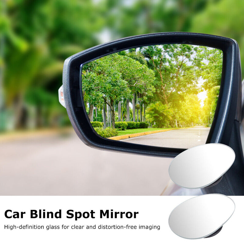 2pcs Clear Wide-Angle Adjustable Car Blind Spot Mirror Driving Safety Accessory