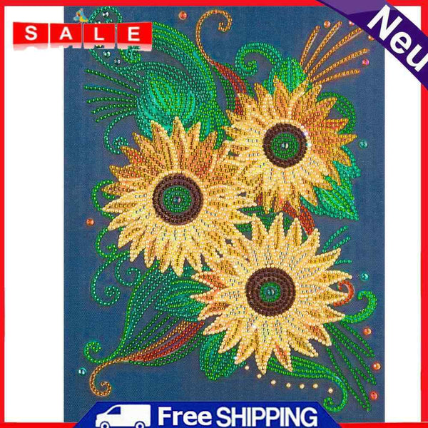 Mosaic Special Shaped DIY 5D Flowers Diamond Painting Drawing Kit for Wall Decor