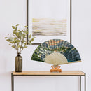 Mountains Castle Oil Paint Folding Fan By Numbers DIY Painted Handmade Crafts