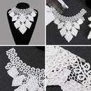 Collar Neckline Accessories Lace Fabric Embroidered Lace Applique Embroidery