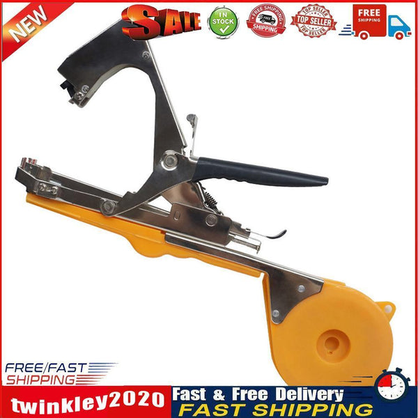 Tying Machine Grape Tomato Plant Branch Hand Binding Garden Tools (Yellow) Newly