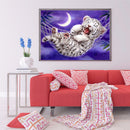 5D Full Round Drill Wall Poster DIY Little Tiger Rhinestone Diamond Painting Kit
