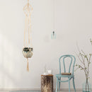 Handmade Flower Pot Net Bag Rope Braided Plant Hanging Basketball Hanger for Garden