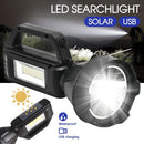 Fishing Flashlight Camping Solar LED Searchlight Fishing Light USB Rechargeable