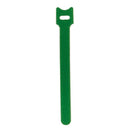 10pcs Durable Self Adhesive Cable Fastener Tape Wire Loops Strap (Green)