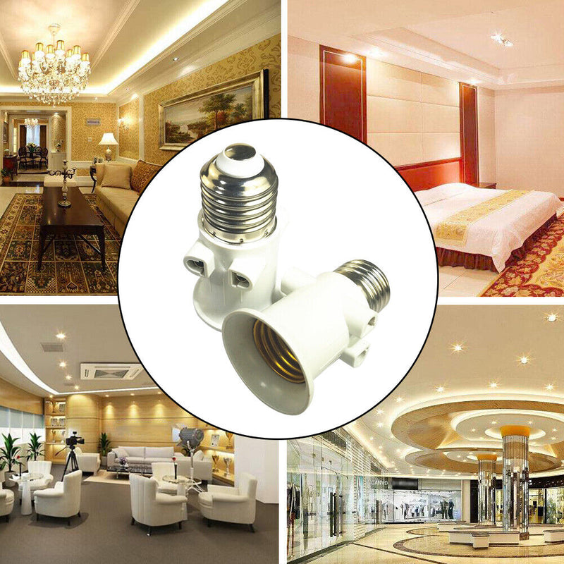 AC100-240V Lamp Base Converter Screw Mouth Home Lamp Holder Pbt for Home Be