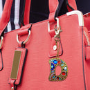 DIY Key Chain Diamond Painting Letters Women Bag Keyring Pendant Gift (D) Newly