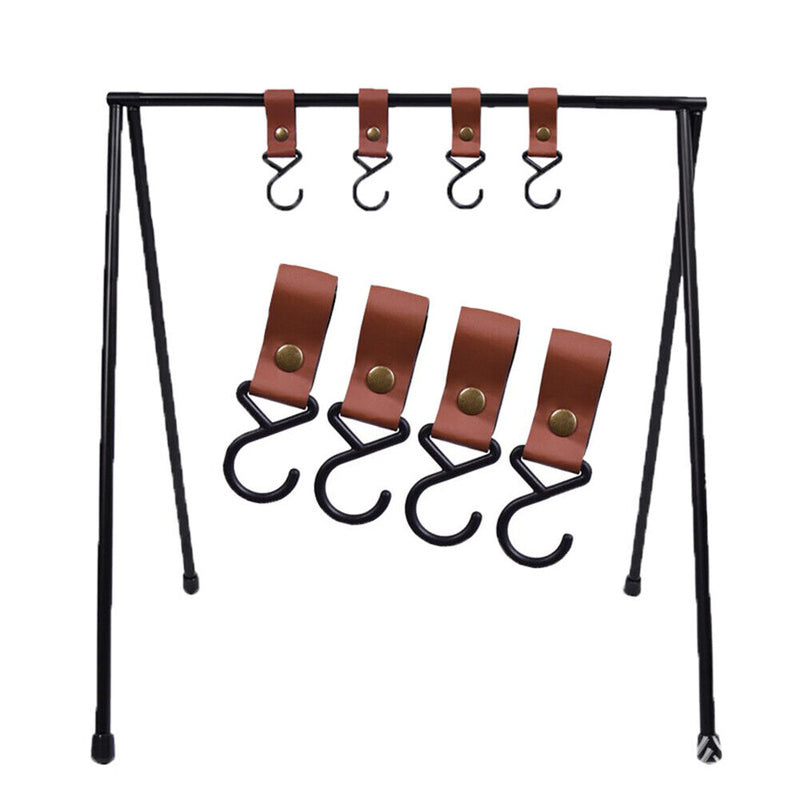 Outdoor PU Hooks Camping Clothes Storage Portable Hanger Holder Hiking Suppli