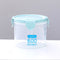 Plastic Food Buckled Jar Kitchen Clear Sealed Storage Box with Lid (600ml) Newly
