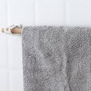 Hanging Rod Clip Towel Bar Hanger 2pcs Self Adhesive Clamp Hooks Bathroom Clip