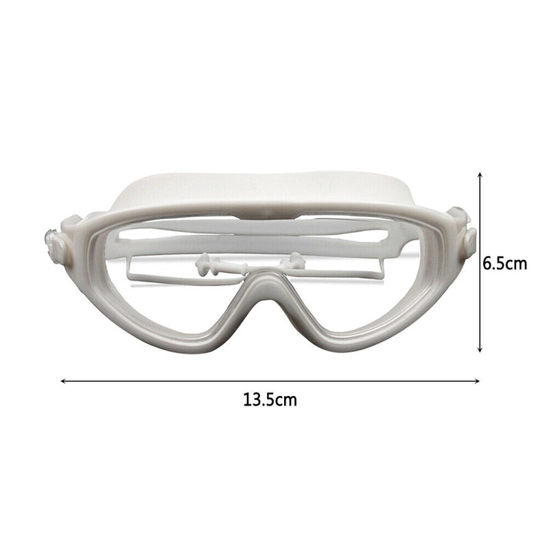 Children Goggles Waterproof Anti-fog Swimming Snorkeling Glasses (White) Newly