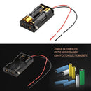 5pcs 2 Slots Plastic AA Batteries Storage Box Case Holder w/Wire Lead Pin Newly
