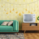 Moon Phase Wall Hanging Garland Metal Boho Accents 13 Piece Moon Decorations