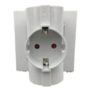 EU/DE Plug Triple Plug Protective Contact Multiple Plug Power Adapter~