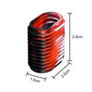 2x Rubber Fishing Reel Grip Non-Slip Protective Wheel Handle Cover (Red)