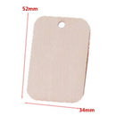 Unfinished Hanging  Rectangle Gift Scrapbooing Wedding Rope Wooden Tags