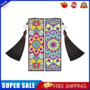 2pcs DIY Diamond Painting Leather Bookmark Mandala Tassel Crafts (FQY046)