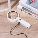 LED Light and Stand Magnifying Glass Foldable Magnifier Handheld with Light