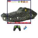 Simulation RC Boat Waterproof 2.4GHz High Speed Alligator Head Boats Prank Toys