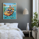 40X50cm Angler Pattern Frameless Picture Oil Paint By Numbers Painted Picture