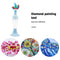 Vase 5D Diamond Painting Point Drill Pen DIY Craft (Blue Dolphin no Drill)