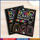 Kids Handmade Scratch Paper Colorful Drawing Scraping Painting Toys Random