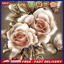 5D Full Round Drill Diamond Painting Butterfly Flower Mosaic Kit Picture Artw