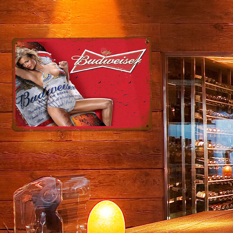 20x30cm People Retro Tin Painting Rectangular Metal Wall Signs Decor (5)