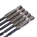 15 pcs High Speed Steel Titanium Coated Drill Bits Set 3 4 5 mm Hex Shank