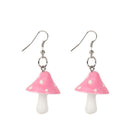 For Women Men Statement Mushroom Earrings Dangle Hook Earrings Mushroom Pendant