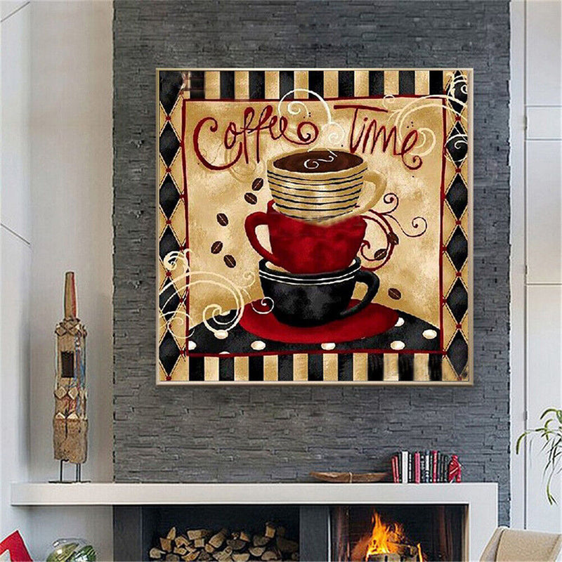 1989candy Diamond Embroidery Painting DIY Retro Coffee Full Drill Cross Stitch K
