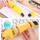 Mini Computer Vacuum USB Keyboard Cleaner PC Laptop Dust Brush (Orange)