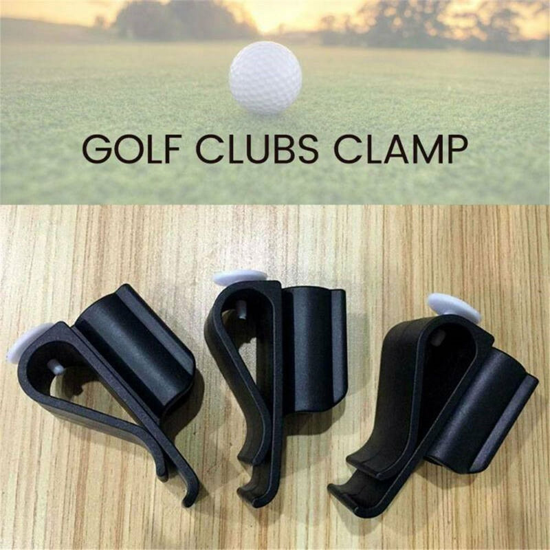 with White Marker Clamp Stand Bag Buckle Golf Putter Clip Golf Clubs Holder