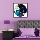 Fish Pond Lotus 5D DIY Full Round Diamond Painting Mosaic Needlework Art Crafts