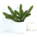 Artificial Flowers Christmas Pine Branches Plastic Leaves Decors Party Tree P7X9