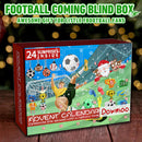 24 Grids Xmas Soccer Toys Box Unique Christmas Calendar Box Holiday Party Favors