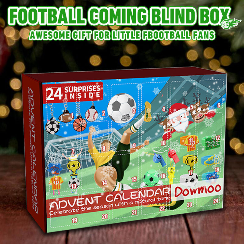 24 Grids Xmas Soccer Toys Box Unique Christmas Calendar Box Holiday Party Favors