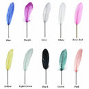 Novelty Stationery Colorful Ballpoint Pens Feather Pen Signature Writing Tool