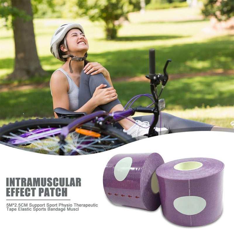 1 Roll Tape Bandage Sport Fitness Roll Cotton Elastic Adhesive Strain Care